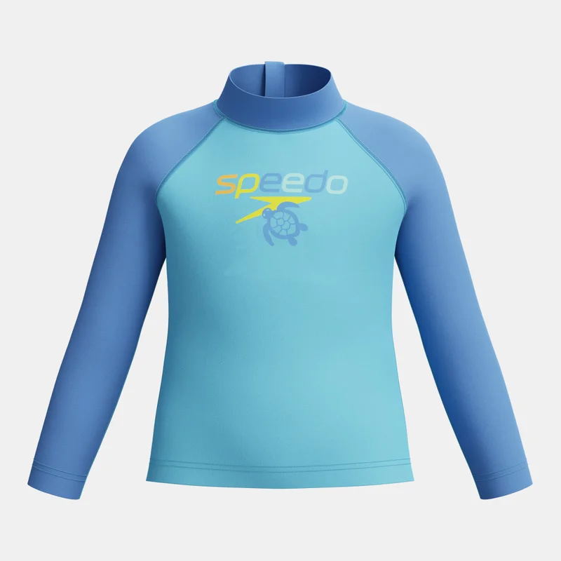 سبيدو Kids' Long Sleeve Print Swimming Rashguard